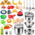 thumbnail image 1 of Juego de accesorios de cocina Pretend Play Hohosunlar, 38 piezas, para niños, 1 of 7