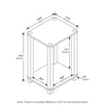 thumbnail image 6 of Furinno Simplistic End Table, Small, French Oak/Black, 6 of 6