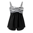 thumbnail image 4 of ZXLBBD Swimsuits for Women Plus Size Tankini Top Prints Swimwear with Adjustable Straps Cozy Comfort Bathing Suit Casual Vacation Beachwear, 4 of 4