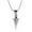Silver, variant on Hip Hop Men Necklaces Stainless Steel Bone Chain Fashion Jewelry Spearhead Pendant Sweater Necklace