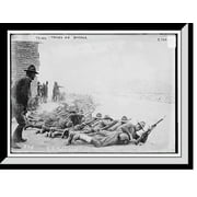 Historic Framed Print, Tex. . troops on border, 17-7/8" x 21-7/8"