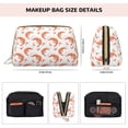 thumbnail image 2 of Shrimp No.9046 Makeup Bag, Large Capacity Travel Cosmetic Bag for Women Girls- Travel Toiletry Bag Leather Portable Waterproof Makeup Case Organizer with Handle, 2 of 4