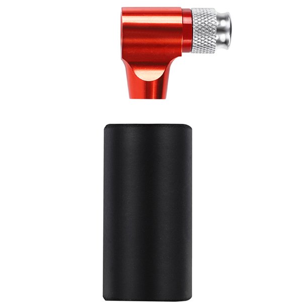 Bomba de CO2 para bicicleta válvula Schrader Presta minibomba manual para bicicleta de montaña y carretera (roja)