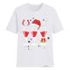 thumbnail image 3 of Gibobby Camisas de Navidad para mujer Camiseta con gráfico navideño para mujer, divertida y camiseta de para ver películas, cuello redondo, camiseta de manga corta(Blanco,M), 3 of 4