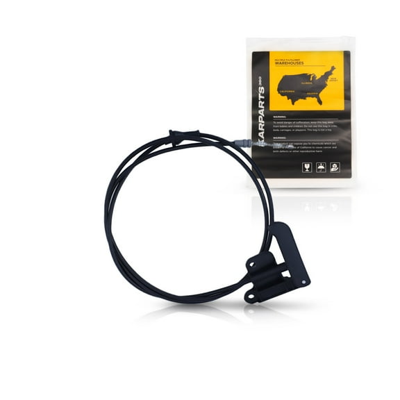 KarParts360 For Chevy Blazer/S10 1994-2001 Hood Release Cable | Black | Plastic/Metal | With Handle | Replacement For 15732159
