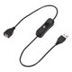 thumbnail image 1 of Cable USB Uxcell con Interruptor ON/OFF USB Macho a Hembra Extensión 50cm Negro, 1 of 5