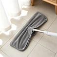 thumbnail image 4 of Microfiber Mop Replacement Pads, Lint‑Free Thickened Floor Cleaning Cloths, Compatible with 11.8x19.6 in Frames, Snap Fastener, Reusable & Washable, 3 Colors, 4 of 6