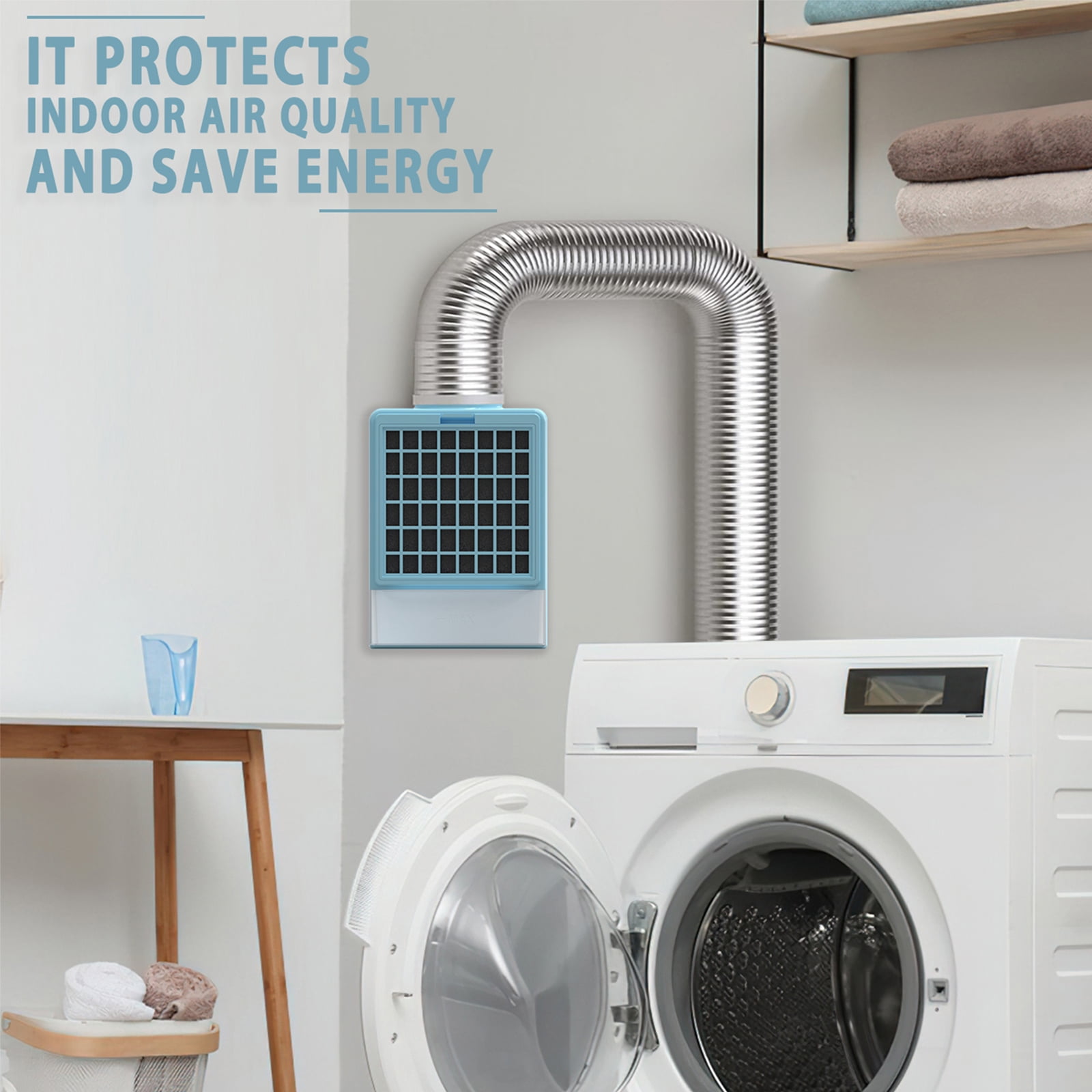 TUOOWO 3-in-1 Indoor Dryer Vent