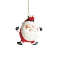 thumbnail image 2 of Christmas Decoration Painted Cabin Christmas Tree Red And White Hanging Decoration Holiday Gift Small Pendant, 2 of 6