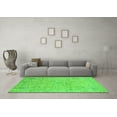 thumbnail image 3 of Ahgly Company Indoor Round Abstract Green Modern Area Rugs, 3' Round, 3 of 4