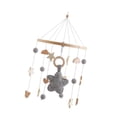 thumbnail image 2 of Móvil para cuna de bebé, campana colgante para cama, juguete colgante, campana para cama de bebé, juguetes Montessori creativos para bebés recién estrellas grises, 2 of 9