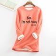 thumbnail image 2 of Feancey Womens Fleece Crewneck Sweatshirts Winter Warm Sherpa Lined Pullovers Furry Casual Long Sleeve Thermal Tunic Tops Comfy Soft Loungewear Pink XL, 2 of 6