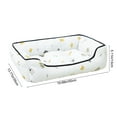 thumbnail image 3 of JoyMoreToys Pet Bed for Medium Small Pet, 19.7x13.8 Inch, Rectangle Washable Pet Sleeping Bed, Soft Cozy Beds for Indoor Outdoor Pet Rest, Pet Sofa Bed with Anti-Slip Bottom, 3 of 6