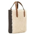 thumbnail image 4 of Michael Kors Womens Sinclair Extra-Small  Faux Fur Trim Crossbody Bag (NATURAL), 4 of 5