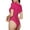 Rose Red Glitter, variant on Silver Mosaic Womens One Piece Swimsuits Modest Tummy Control Bathing Suits Lace Up Slimming Swim Suit-Small