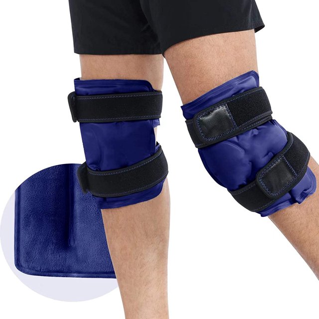Rodillera, bolsa de hielo, rodillera, compresa fría y caliente, Gel de compresión, envoltura de hielo suave, bolsa de hielo plegable, lesión, uso postoperatorio, 34*24,5 cm TUNC Sencillez