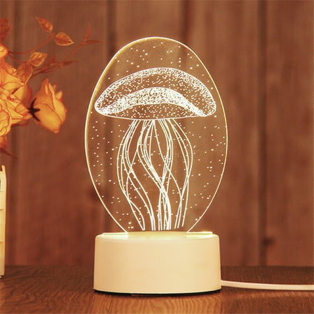 

Livesture Creative 3d night light Jellyfish