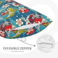 thumbnail image 3 of Uemuo Japanese Koi Print Throw Pillow Case – Cozy & Soft Cushion Cover, Hypoallergenic Pillow Case for Sleeping, Perfect for Women with Envelope Closure-16"x24", 3 of 6