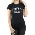 thumbnail image 3 of DC Comics Womens Batman Spot Logo Cotton T-Shirt, 3 of 5