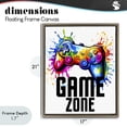 thumbnail image 4 of Stupell Industries Contemporary Game Zone Splash Brown Floating Frame Canvas Art, 17 x 21, by Kim Allen, 4 of 8