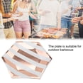 thumbnail image 4 of 8 Pcs/ Ensemble Assiette en Papier Jetable pour Barbecue en Plein Air (7 Po, Rayé), 4 of 8