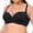 Black, variant on Plus Size Padded Bras Tank Tops with Built in Bras Workout Pack Sports Bras for Women Large Bust Zipper Front Womens Bras Padded Bras for Women