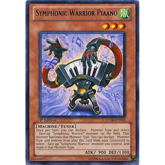 YuGiOh Storm of Ragnarok Rare Symphonic Warrior Piaano STOR-EN035