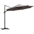 thumbnail image 1 of Outsunny 10ft Cantilever Patio Umbrella with 360° Rotation, Grey, 1 of 10