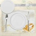 thumbnail image 3 of Ambesonne Wedding Place Mats Set of 4, Rings Heart 3D Style, Standard Size, Marigold White, 3 of 6