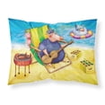 thumbnail image 1 of Carolines Treasures APH0079PILLOWCASE Pig Sunbathing on the Beach Fabric Standard Pillowcase, 1 of 2