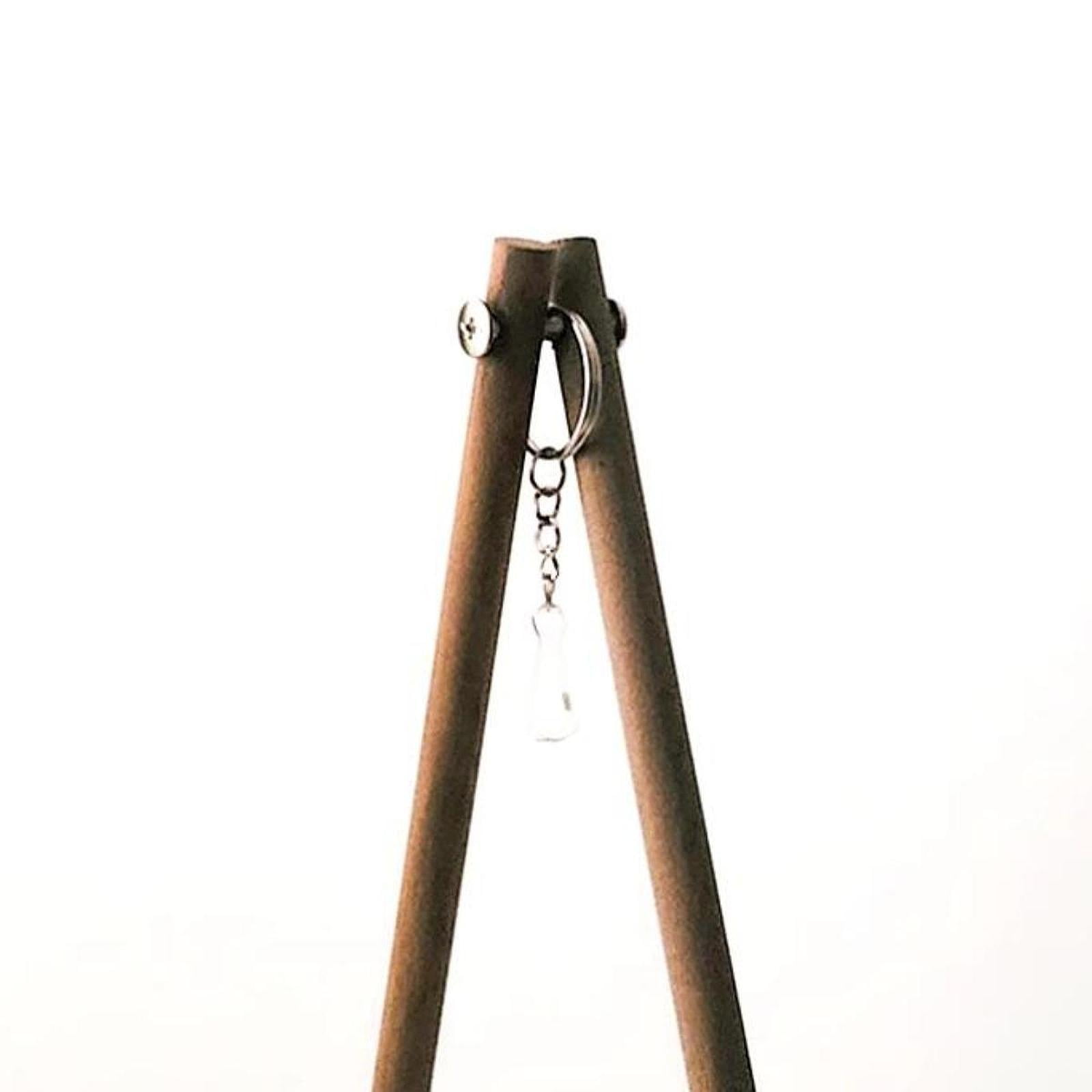 oshhni Wind Chime Stand 19.3 inch Solid Wood Display Rack for Light Tabletop Inside