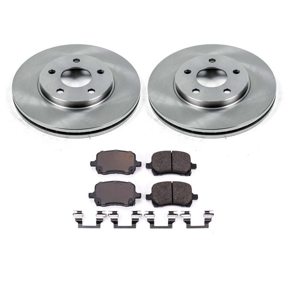 Ultimate Brakes Front Ceramic Brake Pad and Rotor Kit with Hardware WM80039