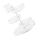 thumbnail image 3 of Transparent PC Makeup Organizer with Different Size Compartments for Use 7.87 x 7.87 x 7.48 inches, 3 of 3