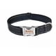 thumbnail image 3 of Collar para perro, collar clásico ajustable de nailon reflectante con acolchado de malla suave y transpirable para perros medianos, negro., 3 of 5