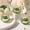 Green, variant on Round Votive Candle Holders, Glass Votives Set of 12