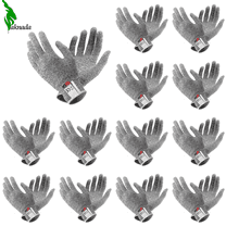PAKNADA 12 Pairs Cut Resistant Safety Gloves Level 5 EN388 – Food Safe Kitchen Work Gloves for Cutting, Butchering, Industrial & Construction Use
