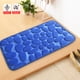 thumbnail image 3 of Color Sólido Cuarto de baño Puerta Absorbente No resbalón Alfombra grande Decoración de la alfombra Niño Sala de estar Baño Soft Pads Accesorios Azul, 40x60cm Speravity HA009646-01, 3 of 6
