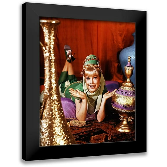 Hollywood Photo Archive 12x14 Black Modern Framed Museum Art Print Titled - Barbara Eden