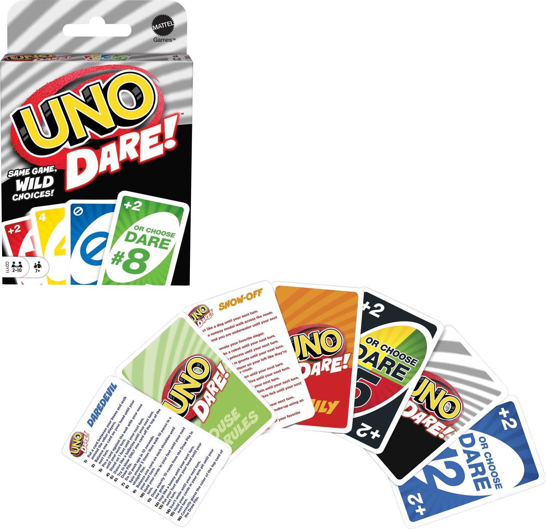 Mattel Games Uno Double Faced W2087 European Version 2-10 Players Sealed New 