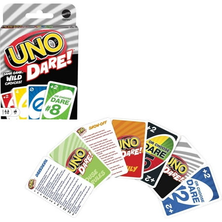 UNO Dare Wild Choices Card Game for 2-10 Players Ages 7Y+