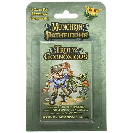 Munchkin Pathfinder: Truly Gobnoxious Card Game (6 Player), This booster pack contains 15 cards that supplement the Munchkin or Munchkin Pathfinder.., By Steve Jackson (Best Card Games For Six Players)