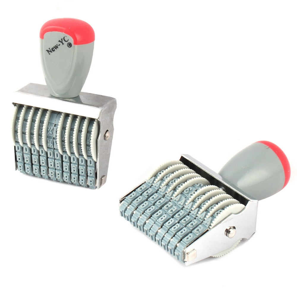 Office Rubber 10 Band Rolling Wheel 09 Numbers Digit Numbering Stamp 2