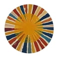 thumbnail image 4 of BANET Sun Boho Colorful Table Cloth Vintage Rainbow Stripes Rustic Bohemian Round Tablecloth Retro 70S Farmhouse Washable Table Cover for Dinning Outdoor Indoor Decoration 46"-50, 4 of 8