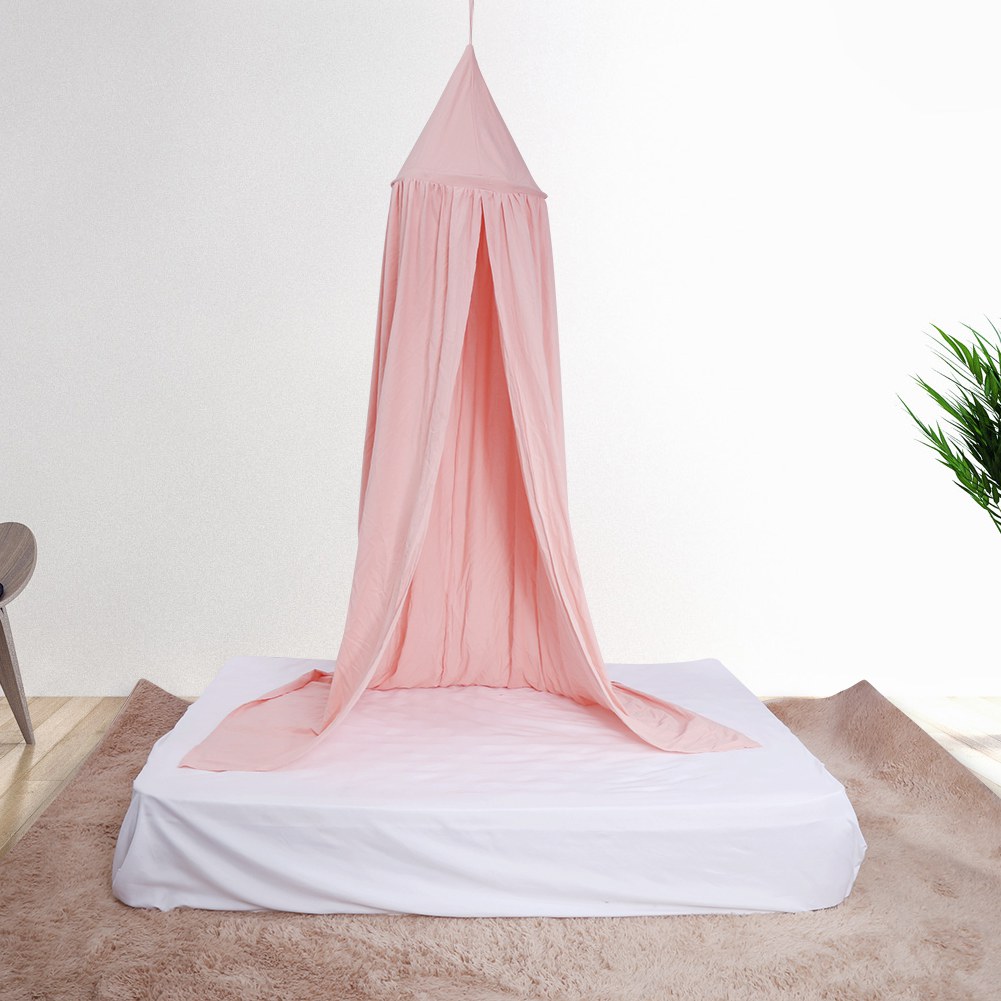 Blanc AUNMAS Coton lit baldaquin Multicolore Rond d?me Suspendu lit baldaquin moustiquaire Rideau pour b/éb/é Enfants Jouant d/écoration