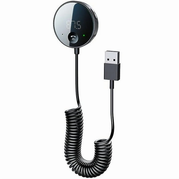 Bluetooth 5.0 Car FM Transmitter LED Display Bluetooth Adapter Wireless Audio Receiver TF Card Music Car MP3 Player (FMY)