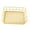C, variant on Metal Storage Baskets iron Grid Bins Wire net Fruit Basket Shelf for Home Garden Desk Office Decoration Ornaments Kitchen Gold (9.57*6.46*2.56")
