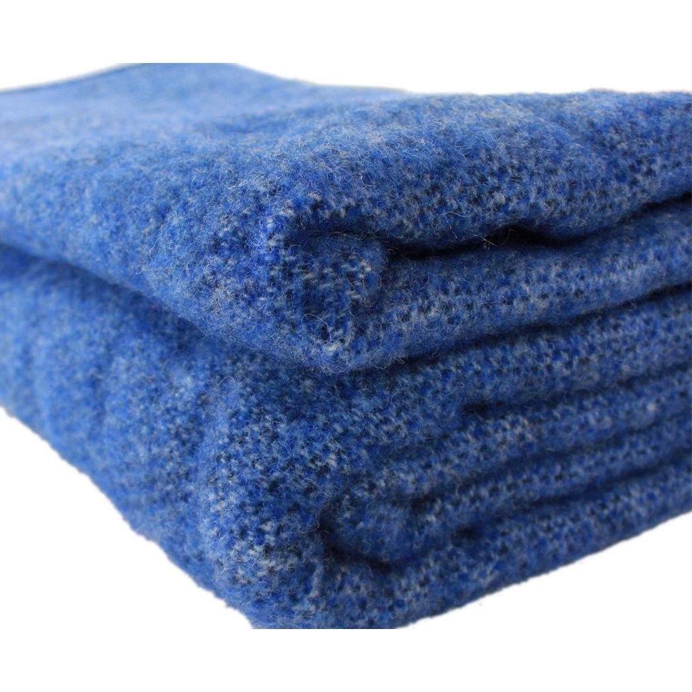 New Irish Wool Blanket Multiple Colors 90" by 108" Made in Ireland