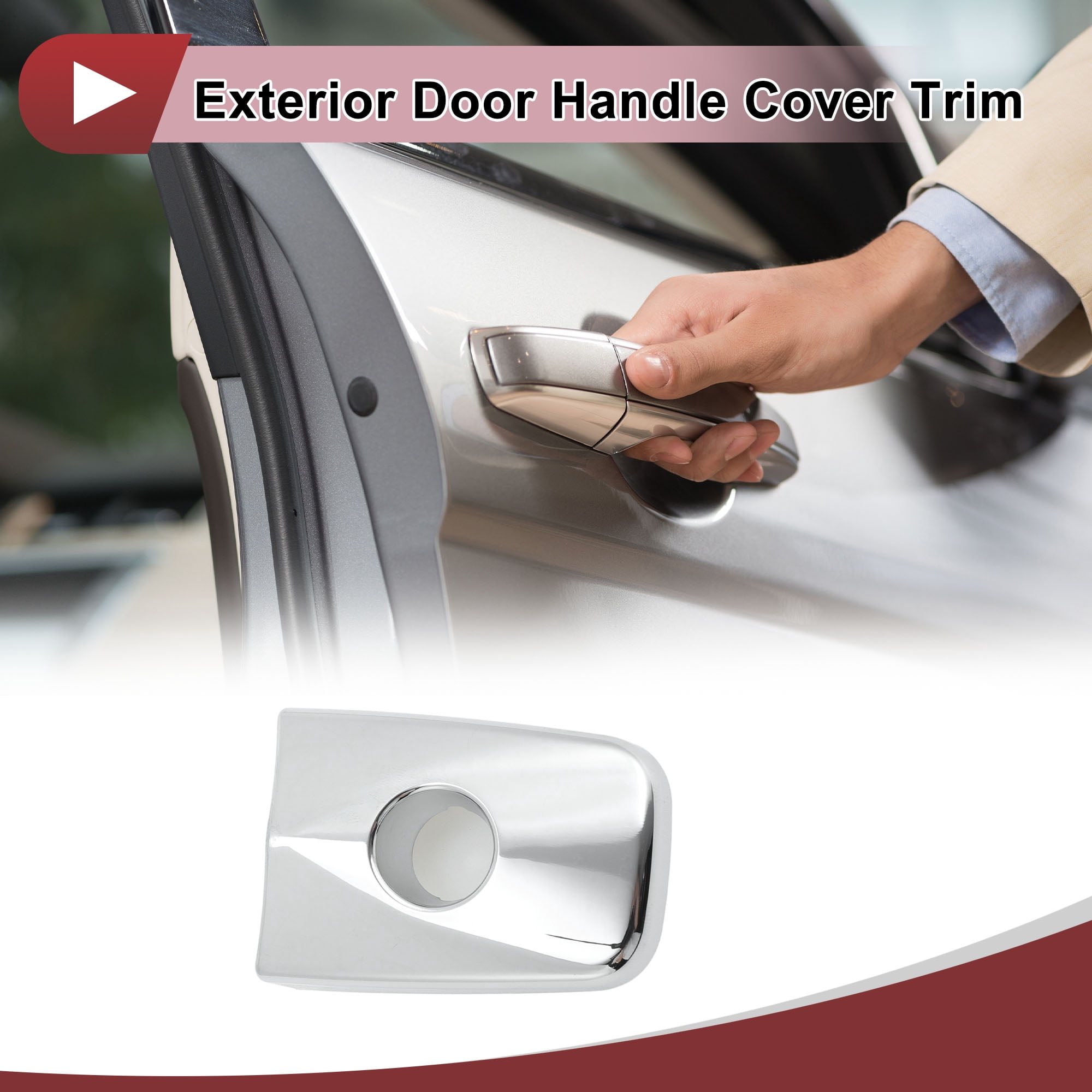 Unique Bargains Front Left Exterior Door Handle Cover for Nissan Sentra 2013-2019