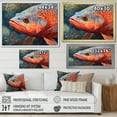 thumbnail image 4 of Designart "Subaquatic Fish Dreams I" Animal Fish Floater Framed Wall Art Prints, 4 of 5