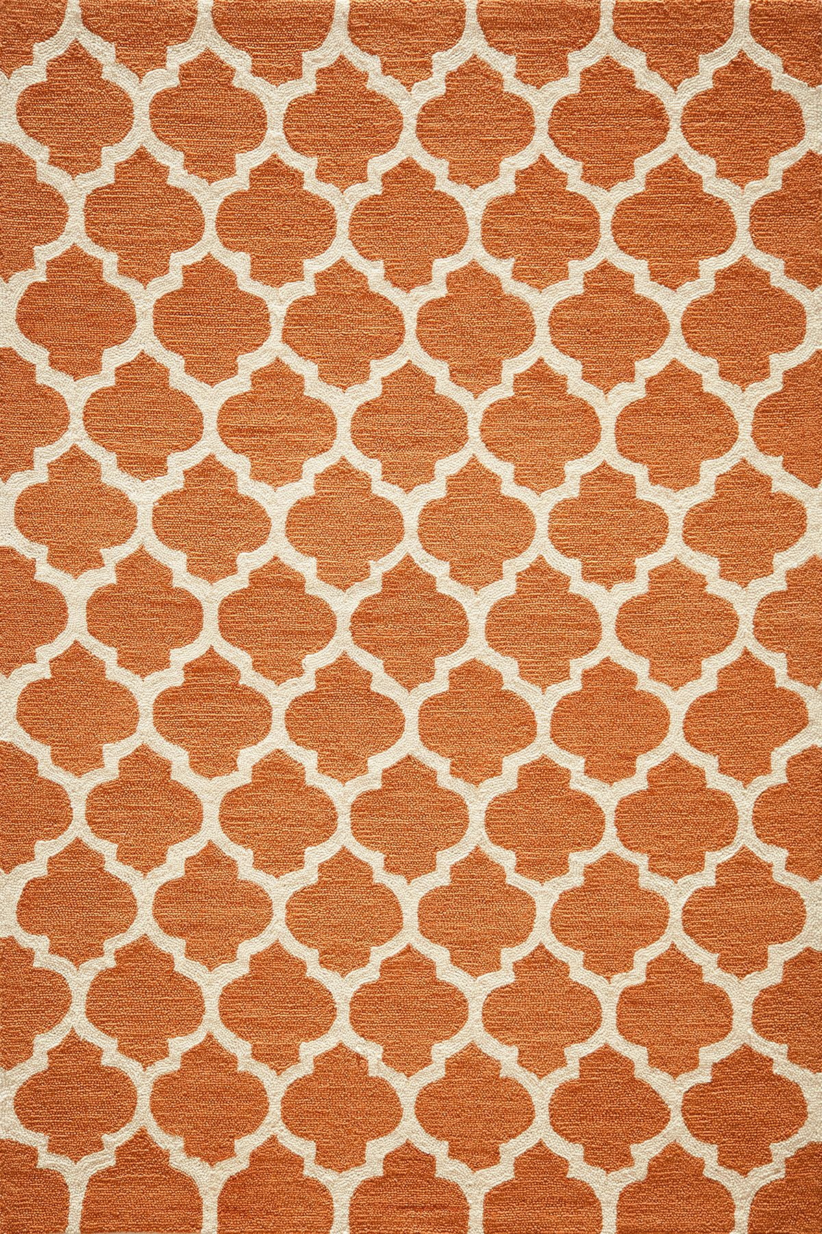 Momeni Geometric Modern Area Rugs, Orange/White, 219" x 74" Walmart